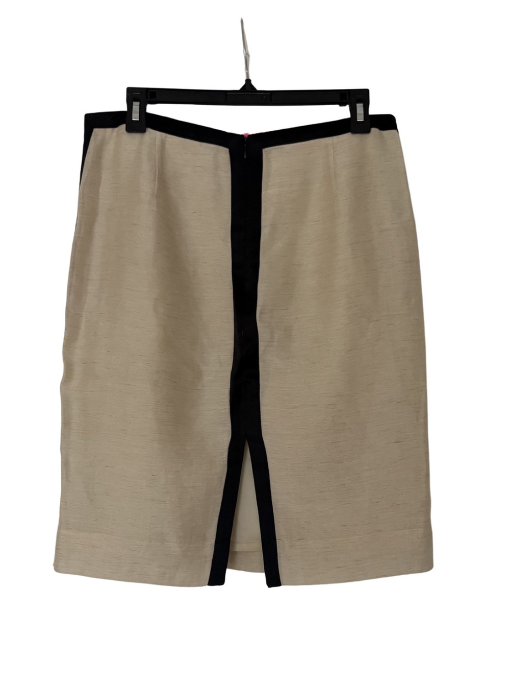 J. Crew Colorblock Cream and Black Skirt - Picture 2 of 4